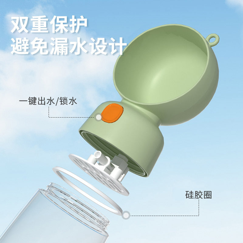 Cross-border pet outing water cup dog kettle portable portable cup dog walking water bottle dog water fountain supplies