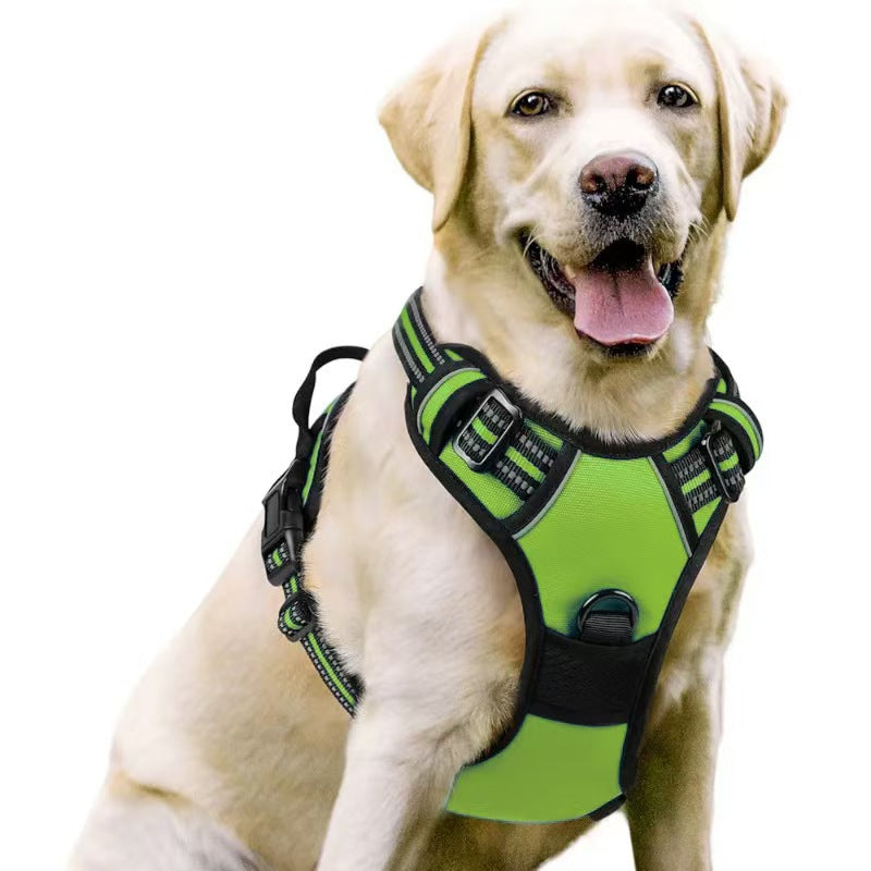Amazon pet's chest-back hand holding rope dog dog leash big and small dogs multi-layer chest strap pet products factory batch