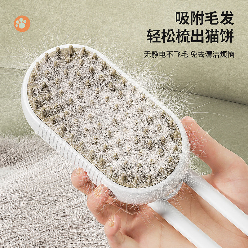 Dogs and Cats Pet spray massage comb one-click spray anti-fly hair comb bath brush hair removal pet products factory wholesale
