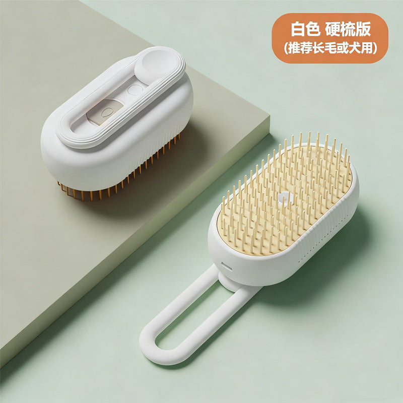 Dogs and Cats Pet spray massage comb one-click spray anti-fly hair comb bath brush hair removal pet products factory wholesale