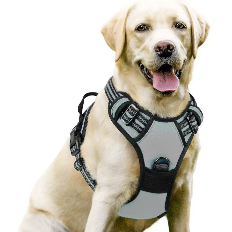 Amazon pet's chest-back hand holding rope dog dog leash big and small dogs multi-layer chest strap pet products factory batch