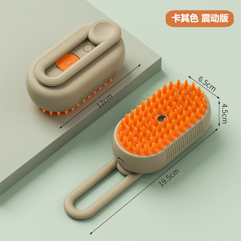 Dogs and Cats Pet spray massage comb one-click spray anti-fly hair comb bath brush hair removal pet products factory wholesale