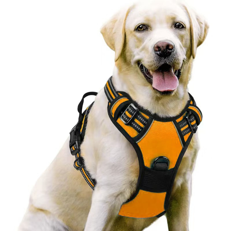 Amazon pet's chest-back hand holding rope dog dog leash big and small dogs multi-layer chest strap pet products factory batch