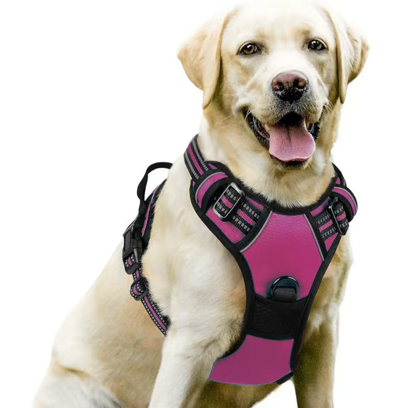 Amazon pet's chest-back hand holding rope dog dog leash big and small dogs multi-layer chest strap pet products factory batch