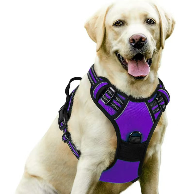 Amazon pet's chest-back hand holding rope dog dog leash big and small dogs multi-layer chest strap pet products factory batch