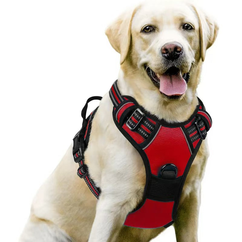 Amazon pet's chest-back hand holding rope dog dog leash big and small dogs multi-layer chest strap pet products factory batch