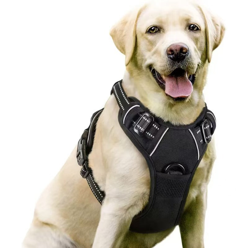 Amazon pet's chest-back hand holding rope dog dog leash big and small dogs multi-layer chest strap pet products factory batch