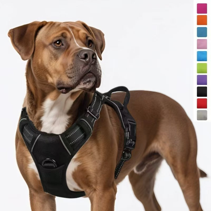 Amazon pet's chest-back hand holding rope dog dog leash big and small dogs multi-layer chest strap pet products factory batch