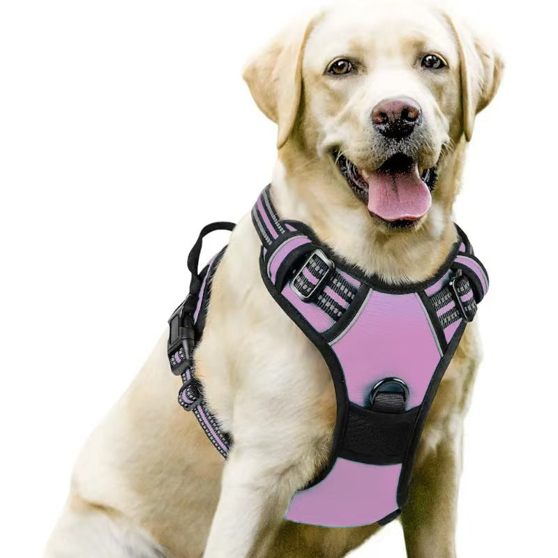 Amazon pet's chest-back hand holding rope dog dog leash big and small dogs multi-layer chest strap pet products factory batch