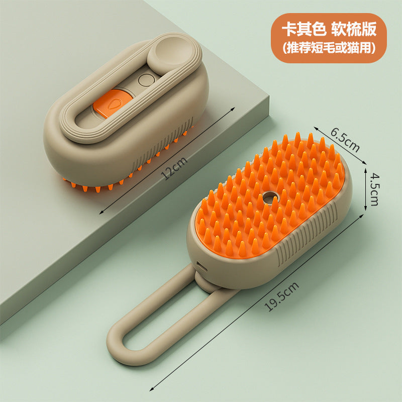 Dogs and Cats Pet spray massage comb one-click spray anti-fly hair comb bath brush hair removal pet products factory wholesale